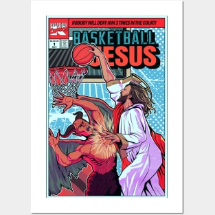 Basketball Jesus Posters and Art